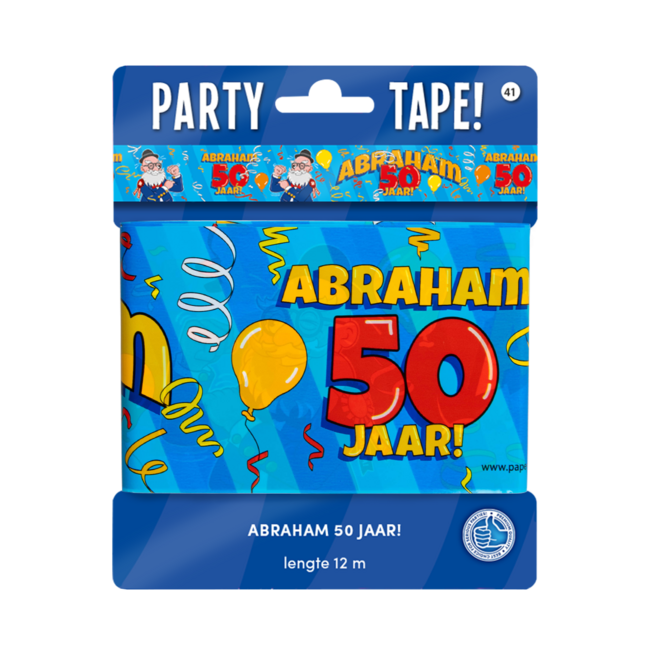 Paper Dreams Markeerlint - Afzetlint - Abraham 50 - Cartoon - 12m