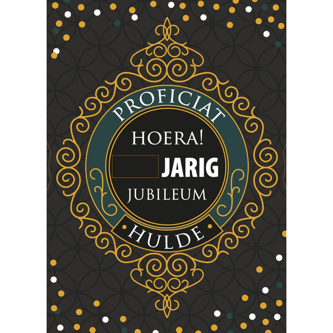 Kaart - Hoera! ...jarig jubileum, hulde - A4 formaat - MXE.0007