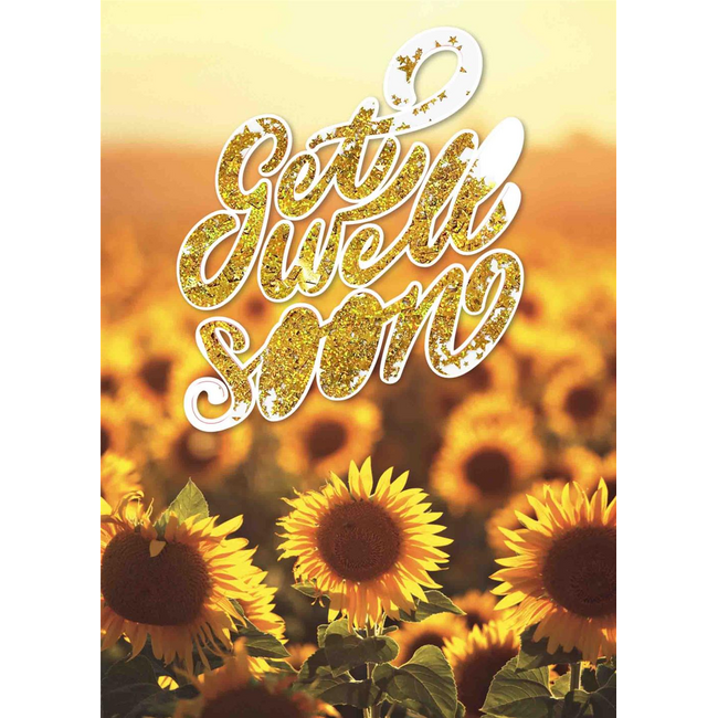 Kaart - Get well soon - A4 formaat - MXA.0008