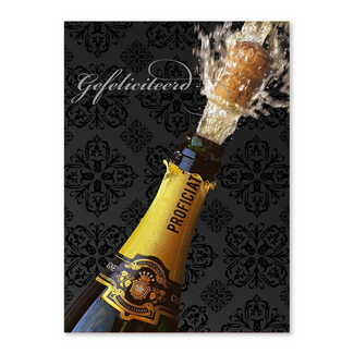 PaperClip Kaart - Gefeliciteerd, champagne - A4 formaat - MXE.0010