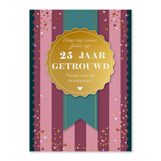 Kaart - Hiep hiep hoera ... jaar getrouwd - A4 formaat - MXE.2994