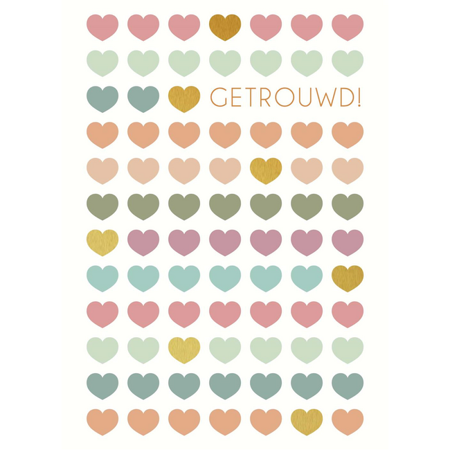 Kaart - Getrouwd! - A4 formaat - MXE.0012