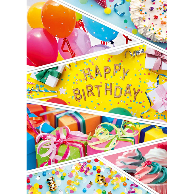 Kaart - Happy birthday - A4 formaat - MXE.2989