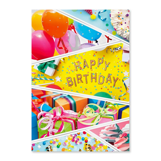 Kaart - Happy birthday - A4 formaat - MXE.2989