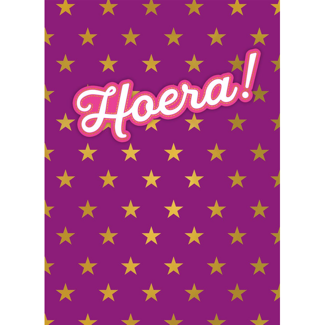 Kaart - Hoera! - A4 formaat - MXE.2993