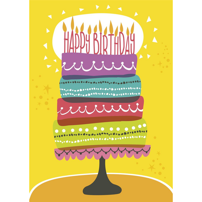 Kaart - Happy birthday - Met licht & geluid - ME - LGA.0002 - 16x22cm