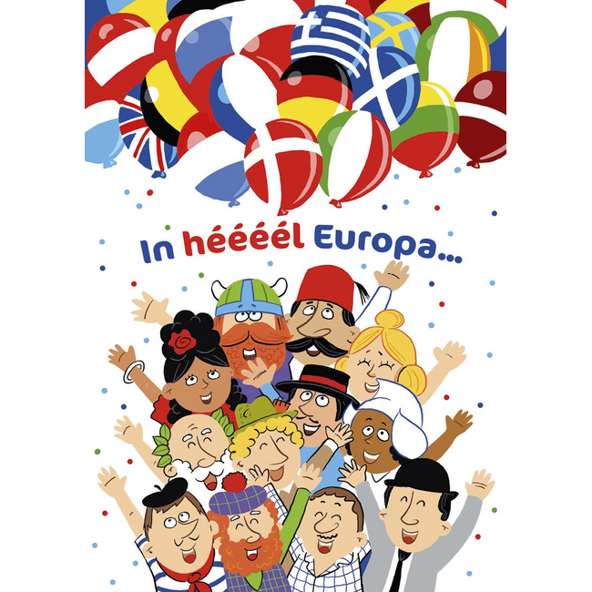 Kaart - In héééél Europa... - Met muziek, verschillende knopjes - ME - LGE.2556 - 16x22cm
