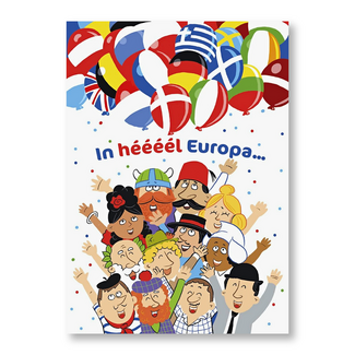 Kaart - In héééél Europa... - Met muziek, verschillende knopjes - ME - LGE.2556 - 16x22cm