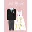 Kaart - Just married, Mr and Mrs - ME - LGA.0009 - 16x22cm
