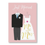 Kaart - Just married, Mr and Mrs - ME - LGA.0009 - 16x22cm