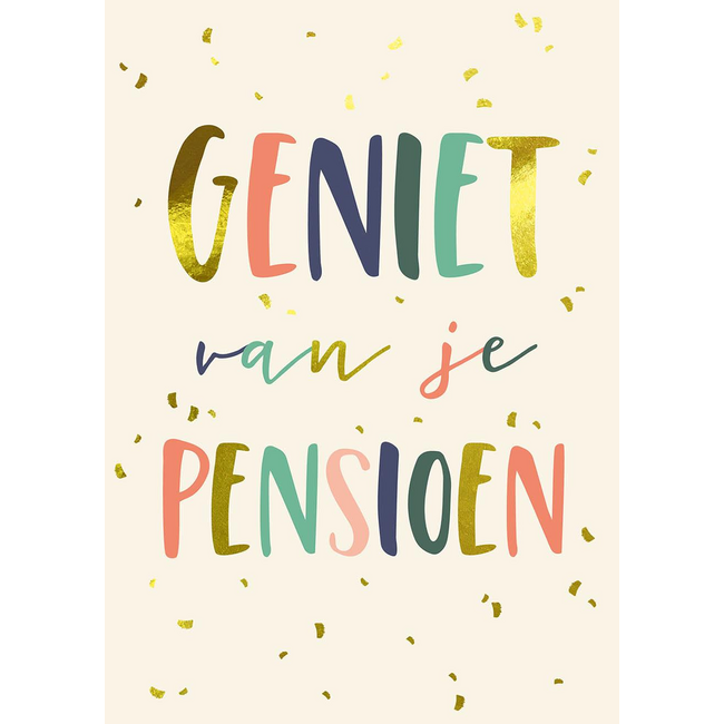 Kaart - Geniet van je pensioen - ME - LGE.0020 - 16x22cm