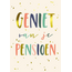 Kaart - Geniet van je pensioen - ME - LGE.0020 - 16x22cm