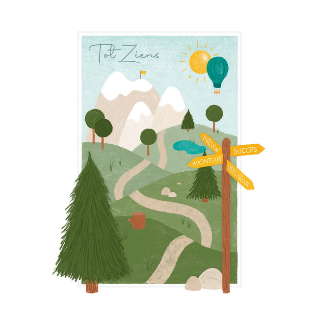 Kaart - Tot ziens - ME - LGE.2988 - 16x22cm