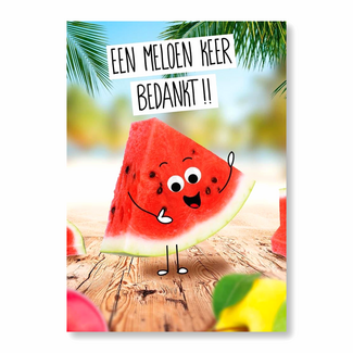 PaperClip Kaart - Een meloen keer bedankt!! - ME - GBE.0057