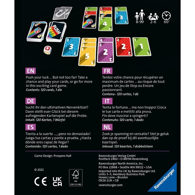 Ravensburger Dobbelspel - Push - 8+