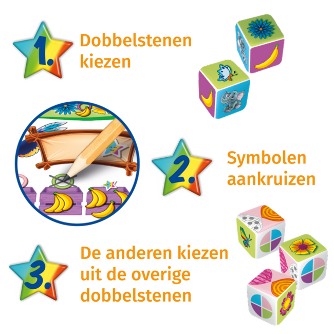 999 Games Dobbelspel - Clever junior - Junglefeest - 5+