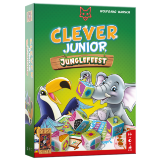 999 Games Dobbelspel - Clever junior - Junglefeest - 5+