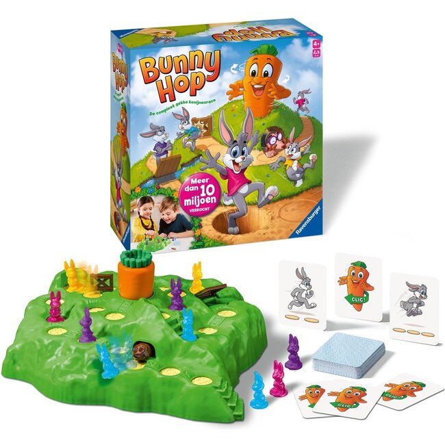 Ravensburger Spel - Bunny hop - Konijnenrace - 4+