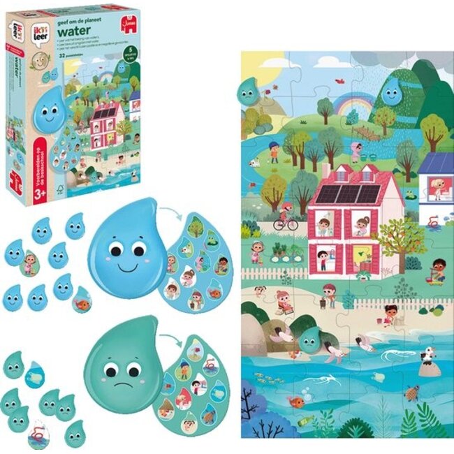 Jumbo Educatief spel - Geef om de planeet - Water - 3+