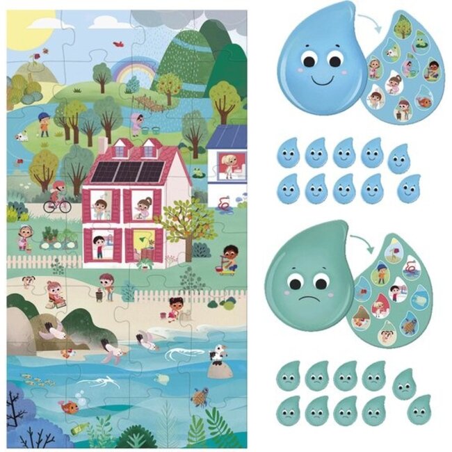 Jumbo Educatief spel - Geef om de planeet - Water - 3+
