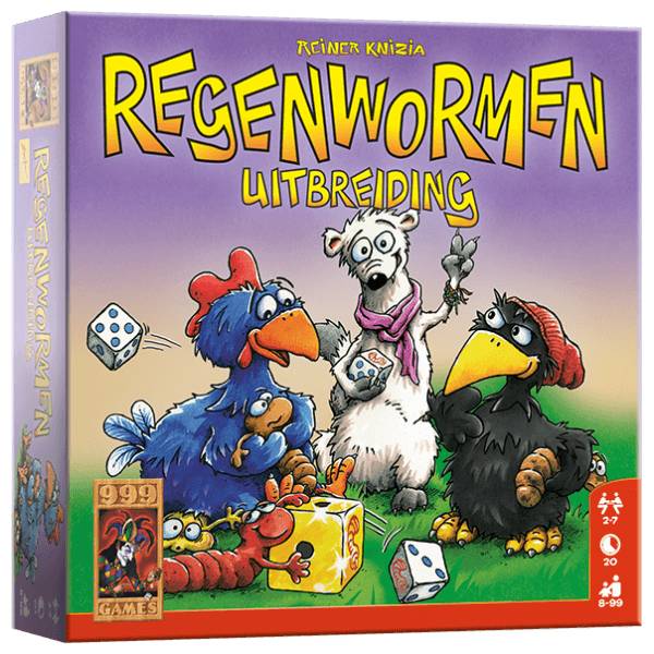 Spel - Dobbelspel - Regenwormen - Uitbreiding - 8+