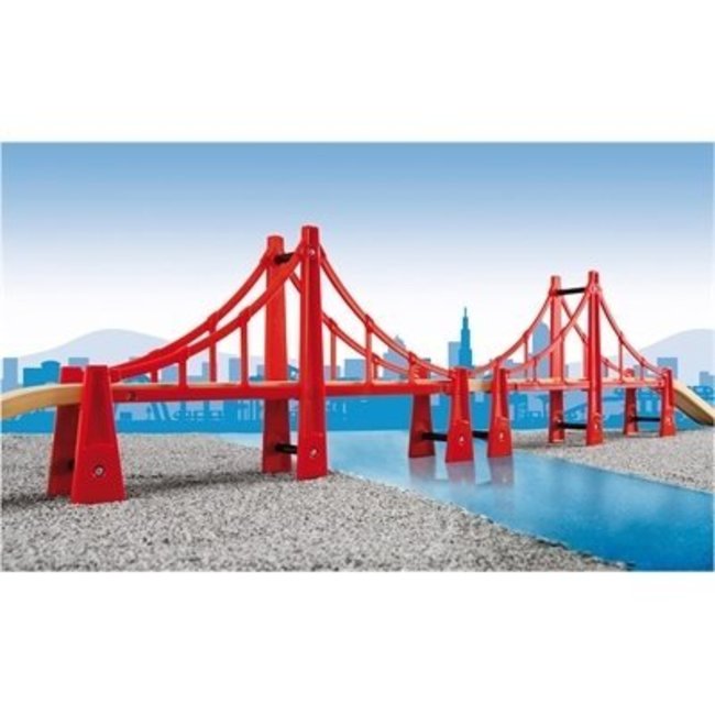 Brio Rails - Dubbele hangbrug