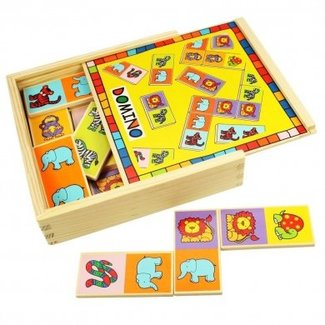 BigJigs Spel - Domino - Dieren