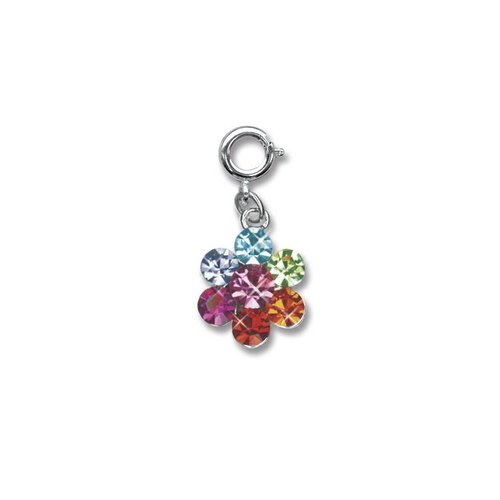 Charm It! - Bedeltje - Kristal bloem Charm It! - Bedeltje - Kristal bloem