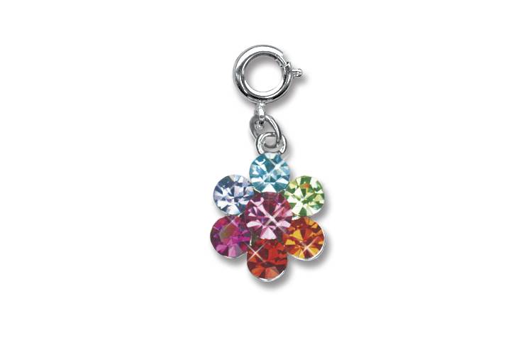 Bedeltje - Kristal bloem - Charm it!