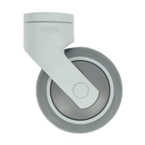 Design zwenkwiel 75mm - grijs