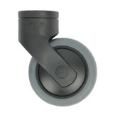 Design zwenkwiel 75mm - zwart