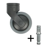 Design zwenkwiel 75mm - zwart