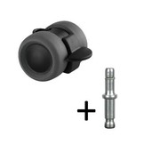 Zwenkwiel 40mm met rem