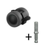 Zwenkwiel 40mm met rem