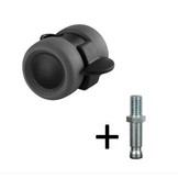 Zwenkwiel 40mm met rem