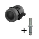 Zwenkwiel 40mm met rem