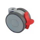 Zwenkwiel met rem 75mm