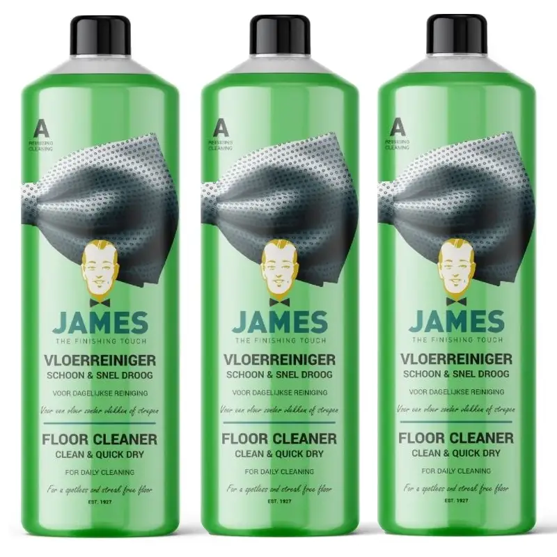 3-pack James Vloerreiniger Schoon & Snel droog