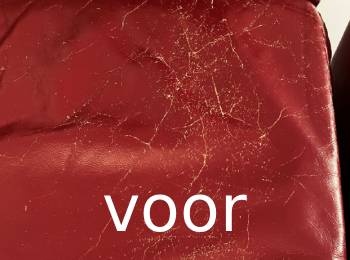 Leren stoel verven voor