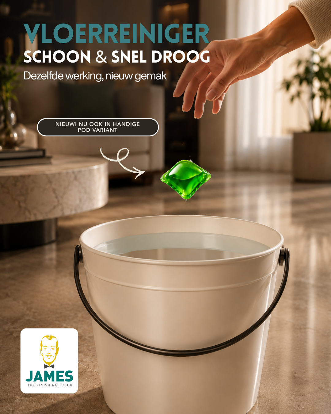 James Vloerreiniger Schoon & Snel droog – Pods