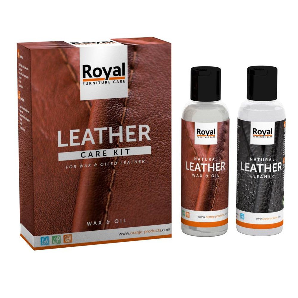 Leather Care Kit Wax & Oil Royal Furniture Care MeubelOnderhoud.nl