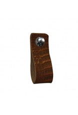 100% original Leather handle brown with crocodile print