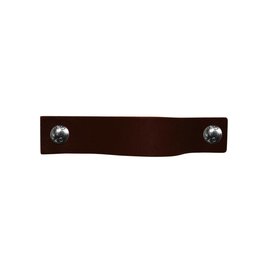 100% original Leather Pulls Dark brown XSmall 2cm wide