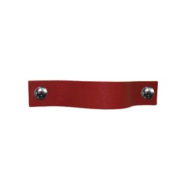 100% original Leather Pulls Ruby Red XSmall 2cm wide