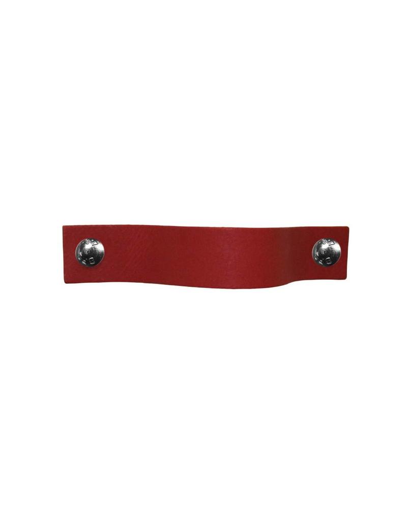 100% original Leather Pulls Ruby Red XSmall 2cm wide