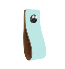 100% original Leather handle pastel aqua