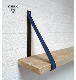 100% original 3,5cm width leather shelf support 2 pieces blue