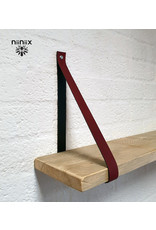 100% original leather shelf support plum