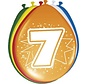 Ballonnen 7 jaar - 8 stuks