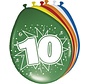 Ballonnen 10 jaar - 8 stuks